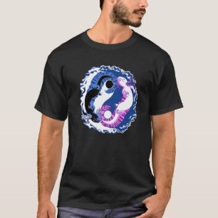 Axolotl Japanska Yin Yang Chinese Ying Yang T Shirt
