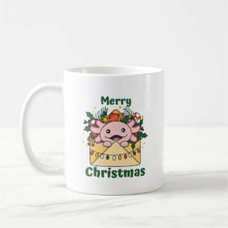 Axolotl jul Brev Winter Animals Axolotls Kaffemugg