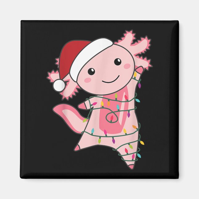 Axolotl Jul Fairy Light jul Axolotl Magnet (Framsidan)