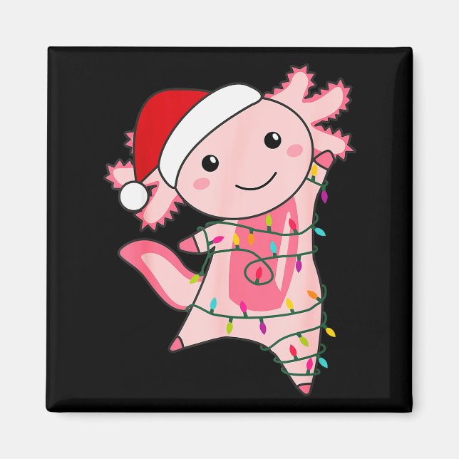 Axolotl jul färljus jul Axolotl  Magnet (Framsidan)