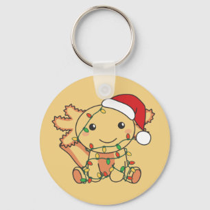 Axolotl Jul Winter Animals Axolotls Keychain Nyckelring