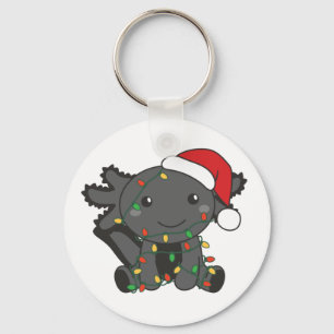 Axolotl Jul Winter Animals Axolotls Keychain Nyckelring