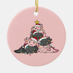 Axolotl Julgran Funny Animal jul Adul Julgransprydnad Keramik
