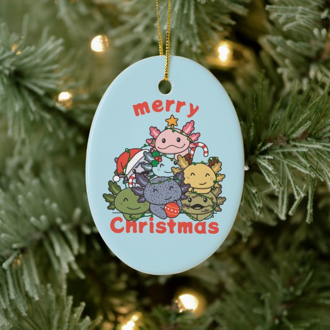 Axolotl Julgran Funny Djurjul Julgransprydnad Keramik (Träd)