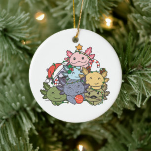 Axolotl Julgran Funny Djurjul Julgransprydnad Keramik