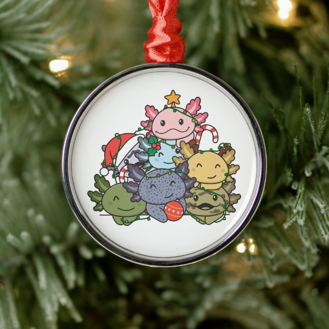 Axolotl Julgran Funny Djurjul Julgransprydnad Metall (Träd)