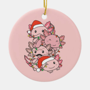 Axolotl Julgran jul Animals Axolotls Julgransprydnad Keramik