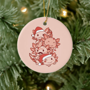 Axolotl Julgran jul Animals Axolotls Julgransprydnad Keramik