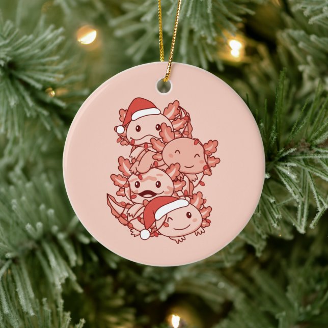 Axolotl Julgran jul Animals Axolotls Julgransprydnad Keramik (Träd)