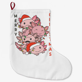 Axolotl Julgran jul Animals Axolotls Stor Julstrumpa