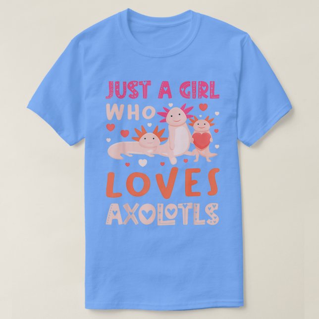 Axolotl Just Girl som Kärlek Aquarium LDra T Shirt (Design framsida)
