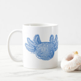Axolotl kaffemugg - BLÅ