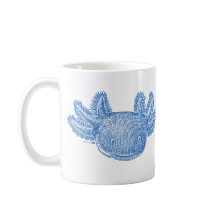 Axolotl kaffemugg - BLÅ