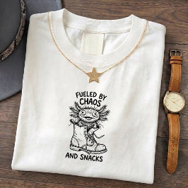 Axolotl Kaos Roligt T-Shirt Citat