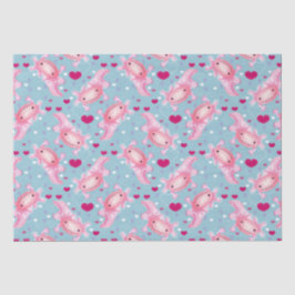 Axolotl Kärlek rosa