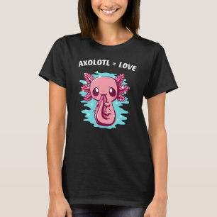 Axolotl Kärlek Salamander Animal Lover Amphibians  T Shirt