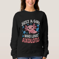 Axolotl Kawaii Bara En Tjej Som Älskar Axolotls 