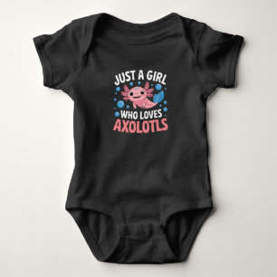 Axolotl Kawaii Bara En Tjej Som älskar Axolotls  T Shirt
