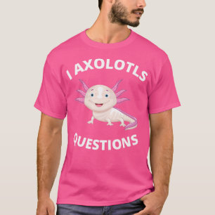 Axolotl Kawaii Ögon Cute Rosa Salamander Amphibian T Shirt