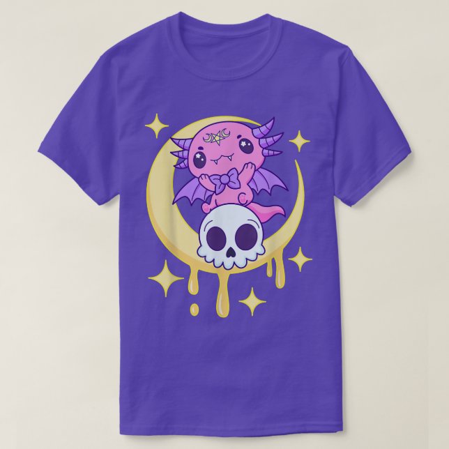Axolotl Kawaii Pastel Goth Cute Creepy Aesthetic N T Shirt (Design framsida)