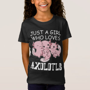 Axolotl Kids Kawaii Axolotl Gift Girls Axolotl T Shirt