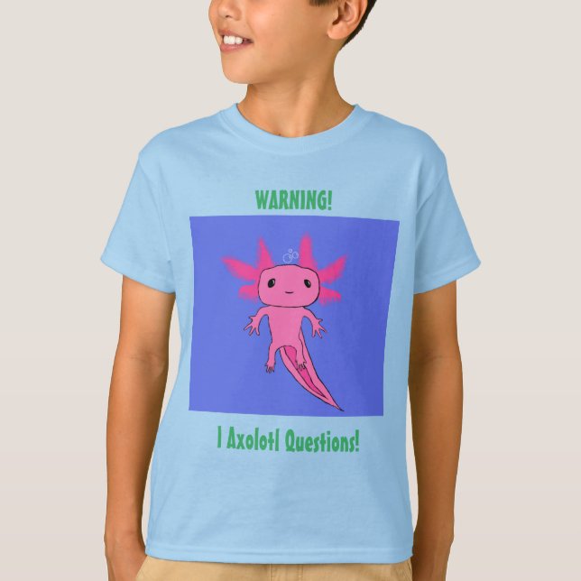 Axolotl Kids T-Shirt (Framsida)