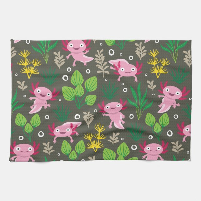 Axolotl Kitchen Towel Kökshandduk (Horisontell)