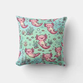 Axolotl Kuddarpillow Pastellmönster Kudde
