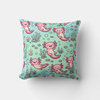Axolotl Kuddarpillow Pastellmönster Kudde