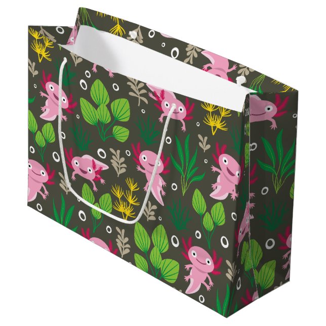 Axolotl Large Gift Bag (Framsidan Vinklad)
