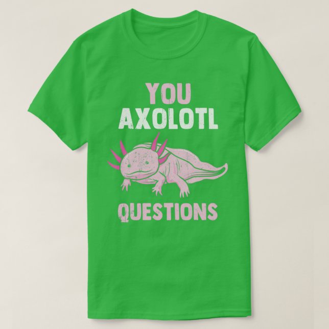 Axolotl Larve Kufffig Aquarium Moch Lvisa Gift T Shirt (Design framsida)