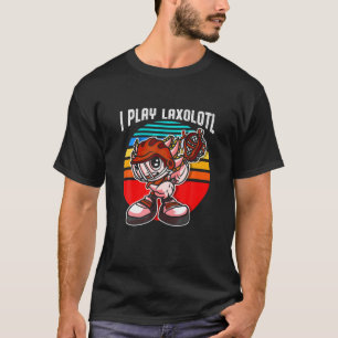 Axolotl Laxolotl Kawaii Funny Lacrosse Lax T Shirt