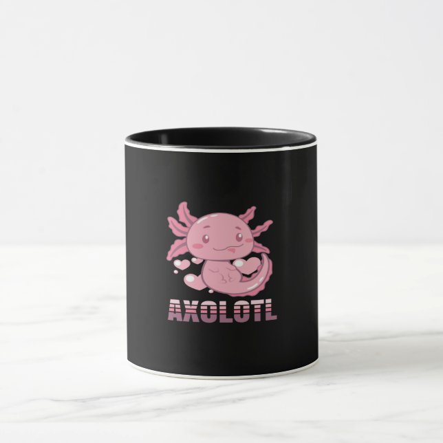 Axolotl lekt Terrarium| Cute Animal| Djurälskare Mugg (Center)
