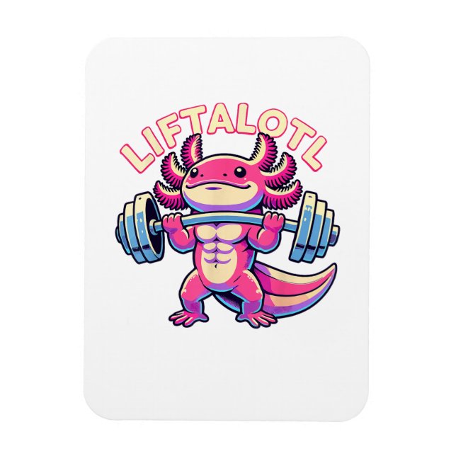  Axolotl LIFTALOTL Magnet (Vertikal)