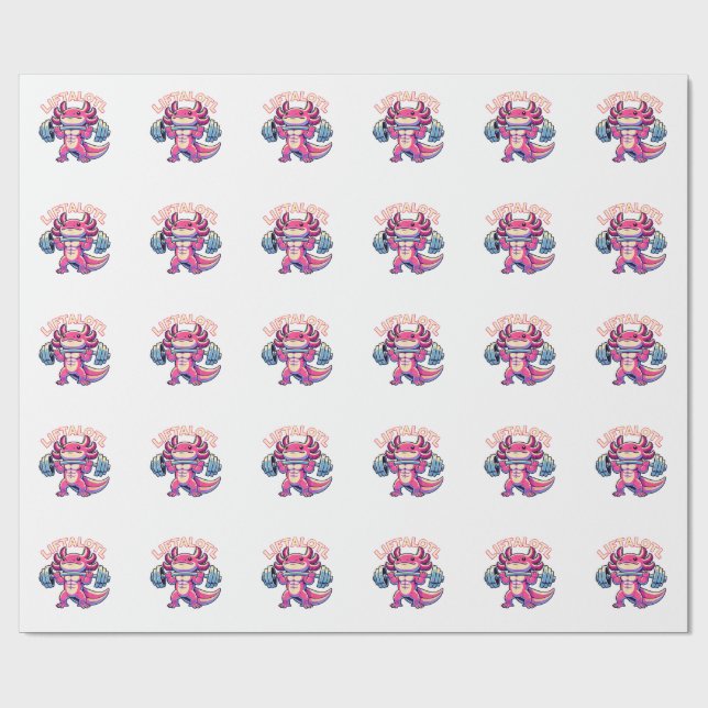  Axolotl LIFTALOTL Presentpapper (Platt)