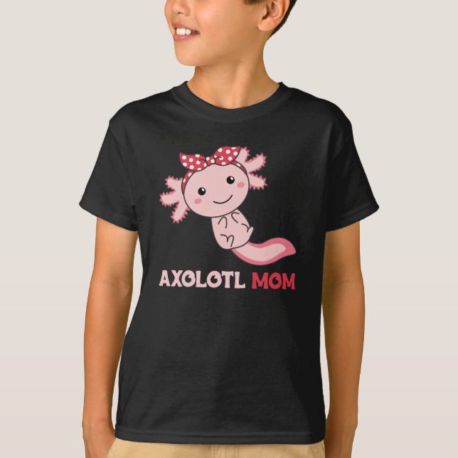 Axolotl Mamma - Cute Axolotl Mamma Kawaii Animals T Shirt (Framsida)