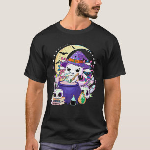 Axolotl med magisk potionshöjning Halloween Axolot T Shirt