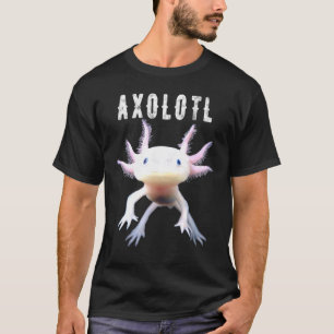 Axolotl Mexican Walking Fish Cute Amphibian Smilin T Shirt