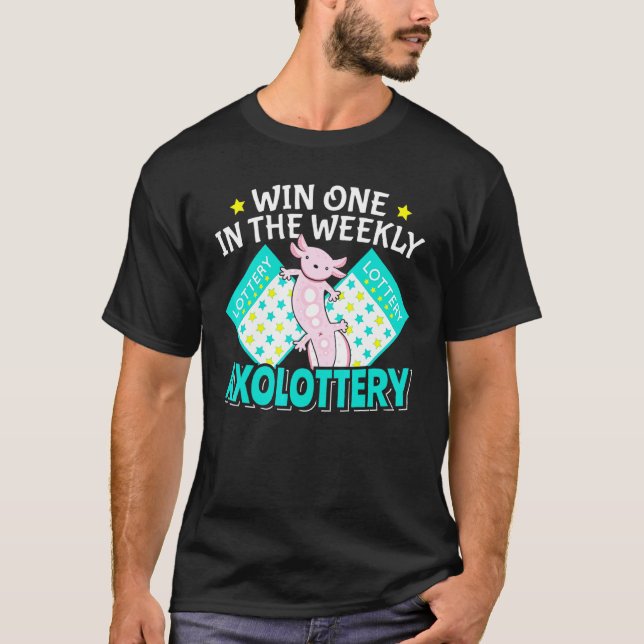 Axolotl Mexikansk Gående Fisk T Shirt (Framsida)