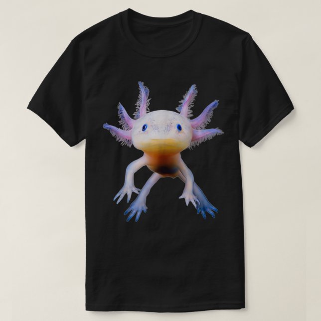 Axolotl Mexikanskt vandrande fiskklumpan Amphibian T Shirt (Design framsida)