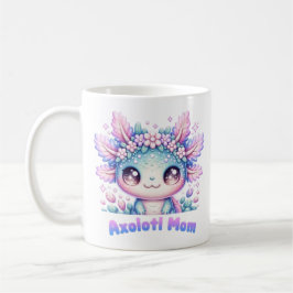Axolotl Mom Cute Kawaii Axolotl Flower Crown Coffe Kaffemugg