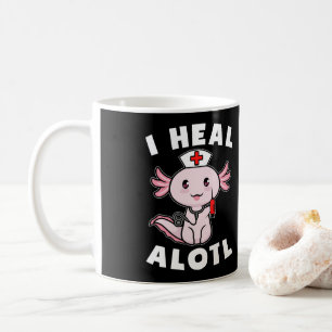 Axolotl Nurse I Heal Alotl Kawaii Kaffemugg