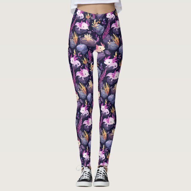Axolotl Oasis Leggings (Framsida)