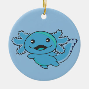 Axolotl olika typer av axolotls Sweet Axolotl Julgransprydnad Keramik
