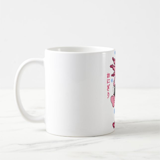 Axolotl Onigiri Kaffemugg (Vänster)