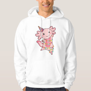 Axolotl Önskemål Grattis på födelsedagen till dig Hoodie