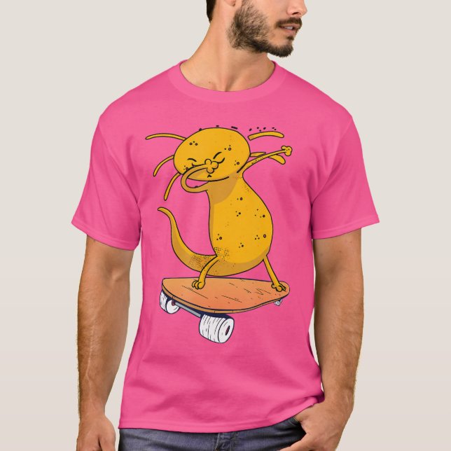 Axolotl på en skateboarboarska Salama T Shirt (Framsida)