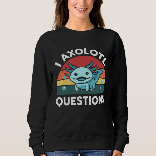 Axolotl Plush I Axolotl Questions Cute Axolotl  Ki T Shirt (Framsida)