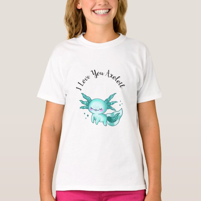 Axolotl Pun T Shirt (Framsida)