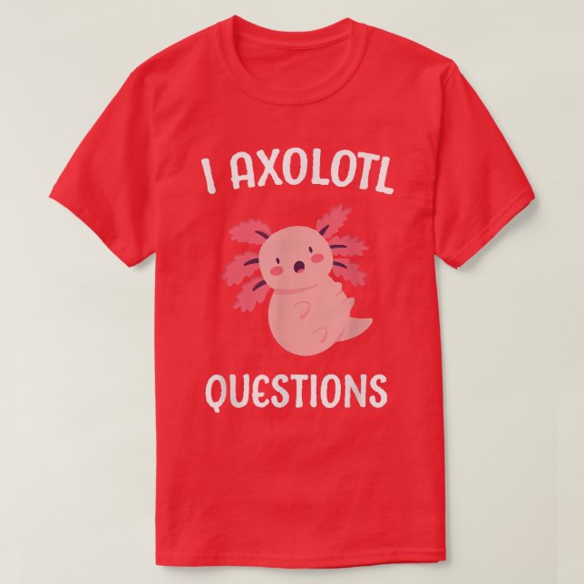 Axolotl Query Query School Student Cute Axolotls T Shirt (Design framsida)